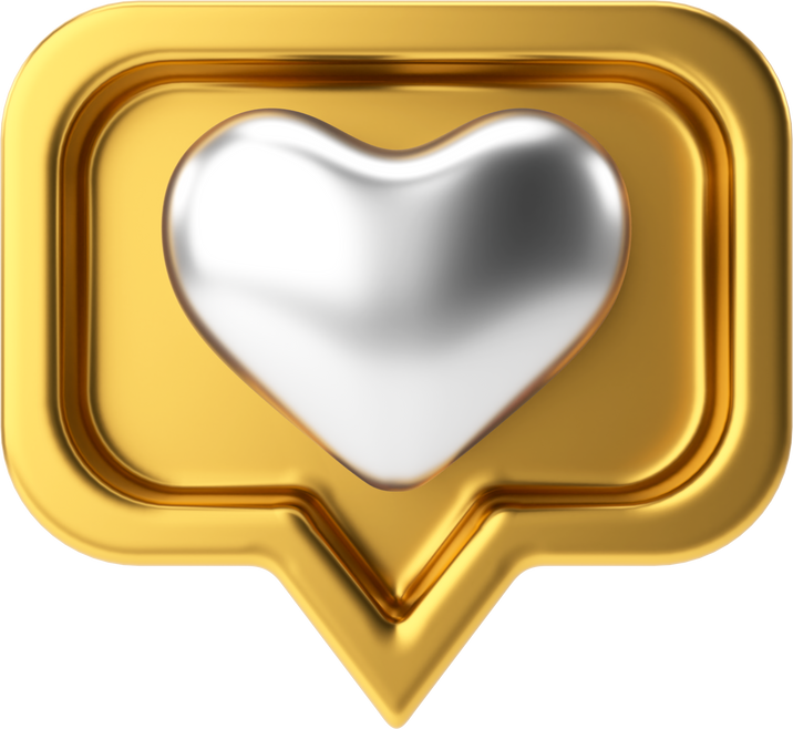 3D like icon. 3D icon.